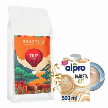 Kawa ziarnista TRIP Coffee Brazylia 100% Arabica 1kg ŚWIEŻO PALONA