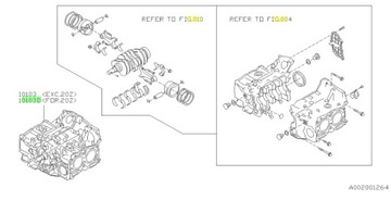 SHORTBLOCK SUBARU DIESEL 10103AC200