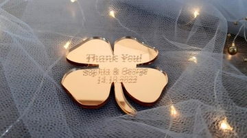 Магнит-клевер. Удачи на выпускных экзаменах, гравер.