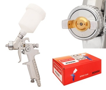 Pistolet lakierniczy MINI H2000 HP dysza 1,0 mm górny zbiornik 130 ml
