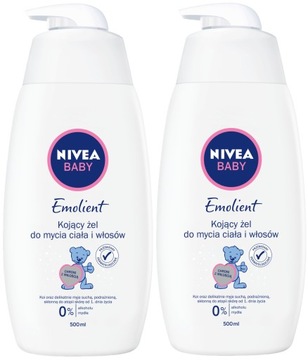 EMOLIENT żel do kąpieli dla dzieci NIVEA BABY 2x500ml