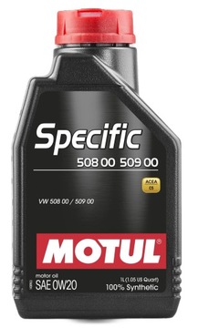 MOTUL OLEJ SILNIKOWY 0W20 SPECIFIC 508/509 VW 1L WYSOKA WYDAJNOŚĆ