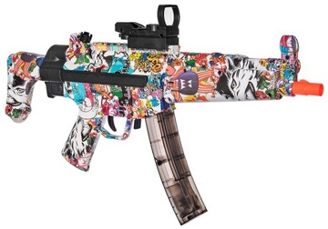 АВТОМАТИЧЕСКИЙ ПИСТОЛЕТ MP5K С ГЕЛЕВЫМИ ШАРАМИ СТРЕЛКА 2 В 1