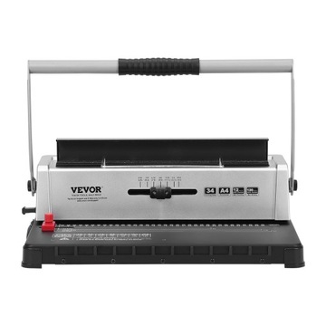 Переплетная машина VEVOR Переплетная машина катушечного типа, ручная, модель 34, без питания