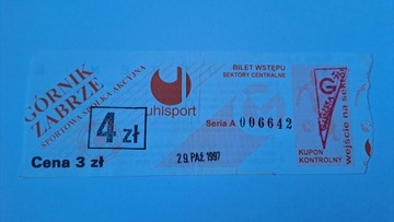 GÓRNIK ZABRZE - POGOŃ SZCZECIN 29-10-1997