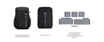 K&F Большой Вместительный Туристический Рюкзак для ФОТО 25л PRO