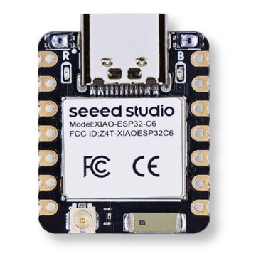 Модуль Seeed Xiao ESP32-C6 — WiFi 6 Bluetooth 5.0 Mesh Matter Zigbee Thread