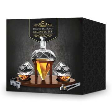 Karafka Diament Deluxe ze szklankami i akcesoriami
