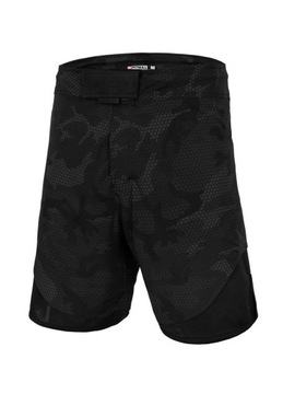 Spodenki MMA PIT BULL Net Camo 2 All Black roz. M