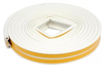 Уплотнитель самоклеящийся для окон ТИП Р 6 м БЕЛЫЙ Уплотнитель резиновый