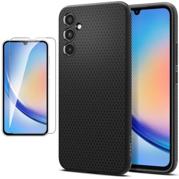 Etui SPIGEN Liquid Air Case + SZKŁO Ochronne do Samsung GALAXY A34 5G