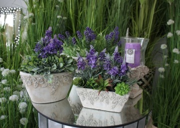 Крышка для цветочного горшка серого цвета из бетона Polnix Etno цилиндр 14 см