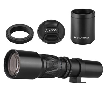 Andoer 500mm/1000mm f/8 High Power Teleobiektyw