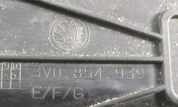 LIŠTA DVEŘE LEVÝ PŘEDNÍ SKODA SUPERB 3 III 3V0854939