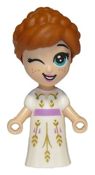Minifigurka Anna - Micro Doll, White Dress Disney Princess Frozen II dp084