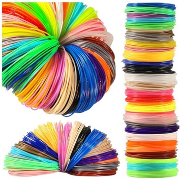 WKŁADY DO DŁUGOPISU 3D 100 METRÓW RÓŻNE KOLORY FILAMENT