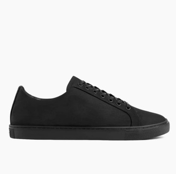 THURSDAY Men Black Matte Premier Low Top Sneaker