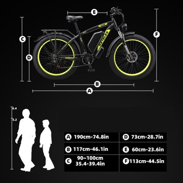 Электрический велосипед KETELES K800 2000 Вт, 23 Ач, 55 км/ч, 26 дюймов, внедорожный ФАТБАЙК, 100 км