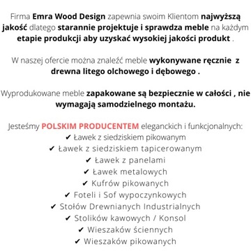 55 Производитель Стеганая скамья EMRA WOOD LPP-5