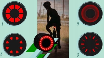 ЗАДНИЙ ВЕЛОСИПЕДНЫЙ ФОНАРЬ USB-АККУМУЛЯТОР ДАТЧИК ДВИЖЕНИЯ Стоп-сигнал