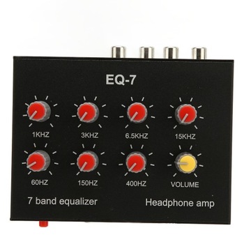 7-PASMOWY KOREKTOR DŹWIĘKU EQ RCA 12dB DC5V-12V