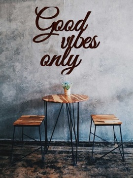 Картина-декорация надпись Good Vibes Only Vibes 50 см