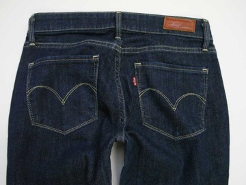 LEVIS DEMI CURVE SPODNIE JEANSY ELASTAN ROZ. 25/32