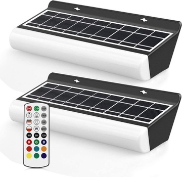 LAMPA SOLARNA OGRODOWA Z PILOTEM WODOODPORNA