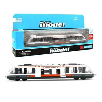 Игрушечная модель поезда из сплава, литая модель, образовательная, белая