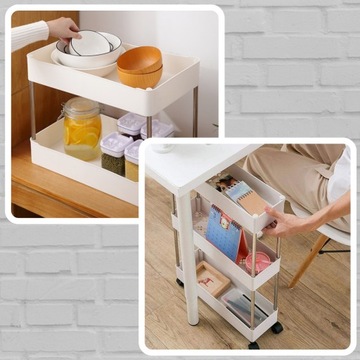 МОБИЛЬНЫЙ ШКАФ НА КОЛЕСАХ ПОЛКА ДЛЯ ВАННОЙ ПОЛКИ