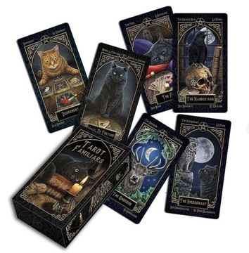 ИГРОВЫЕ КАРТЫ ТАРО С КОШКАМИ НАБОР КАРТ ТАРО ФАМИЛИАРЫ 78