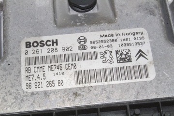 0261208902 JEDNOTKA MOTORU 1.6 16V 80 2006 CITROEN C3 I (FC_)