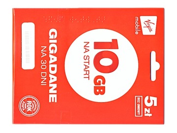 Starter VIRGIN 5 zł + 10 GB