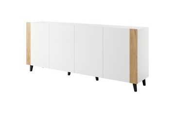 Komoda FARO biały mat + dąb craft - Cama Meble