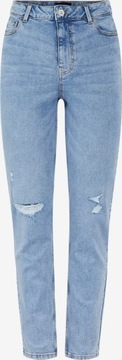 Spodnie jeansy damskie PIECES niebieskie L