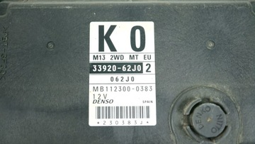 JEDNOTKA MOTORU SUZUKI SWIFT 6 VI MK6 1.3 16V 33920-62J0 K0 MB112300-0383