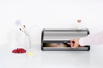 ВЫПУКЛАЯ СТАЛЬНАЯ МАТОВАЯ ХЛЕБОПЕЧКА ДЛЯ ХЛЕБА BRABANTIA