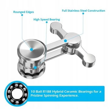 Спиннер для борьбы с тревогой, игрушка для вращения пальцев