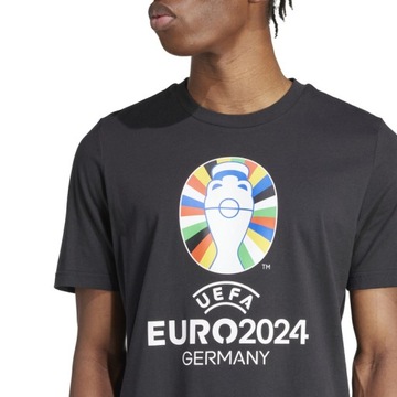 Футболка Евро 2024 черная (Adidas) L!