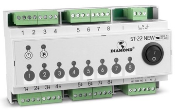 LISTWA STERUJĄCA 8 STREF PRZEWODOWA ST-22.NEW