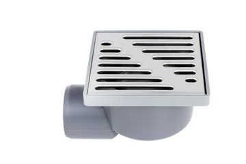 KRATKA ŚCIEKOWA FI 50 ODPŁYW BOCZNY 10CM METALOWA