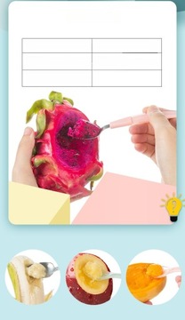 БЕБИ ФРУКТОВАЯ ГРЯЗЬ ДВУХГОЛОВНАЯ ЛОЖКА ДЛЯ ПИЩЕВЫХ ДОБАВОК