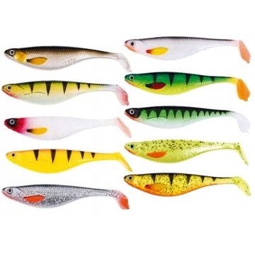 zestaw 10szt RIPPER guma JAXON hegemon 7cm INK