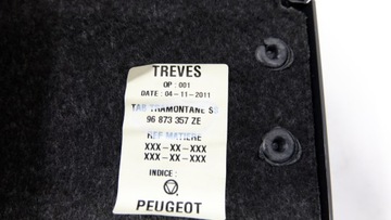 PEUGEOT 508 I POLIČKA ZADNÍ KUFRU SEDAN 96873357ZE