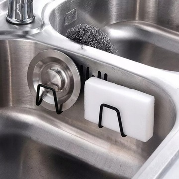 ORGANIZER UCHWYT DO GĄBKI ZLEWU ŚCIANY STALOWY