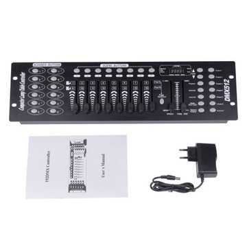 KONSOLA OŚWIETLENIA SCENICZNEGO DMX512 192 STANDARD EUROPEJSKI