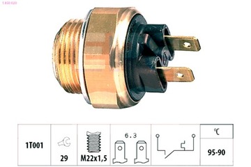 EPS 1.850.020 PŘEPÍNAČ TERMICKÝ VENTILÁTOR CHLADIČŮ