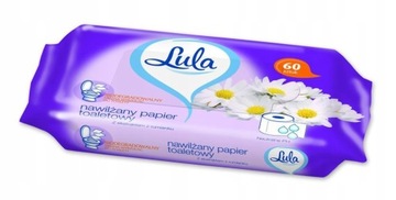 LULA PAPIER TOALETOWY NAWILŻANY RUMIANKOWY 60szt