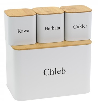 Zestaw Chlebak na Pieczywo + 3 Pojemniki CH29