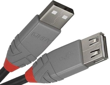 Удлинительный кабель USB 2.0, розетка A-A, 0,5 м 36701
